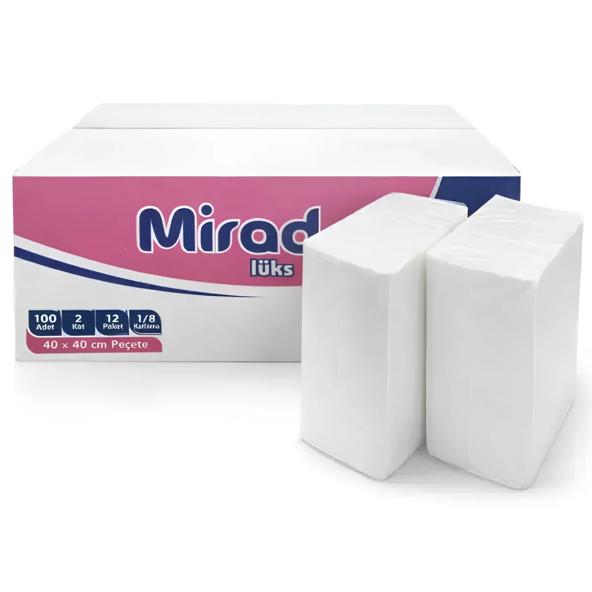 Azdavay 40x40 Garson Katlama Peçete 100'lü Paket 12'li Koli