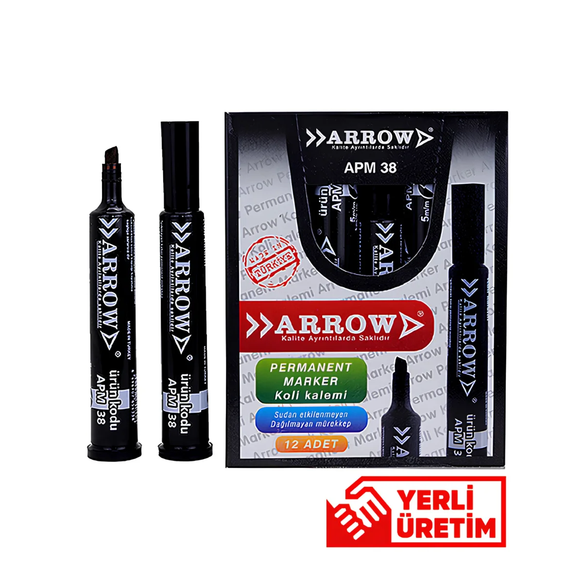 Arrow Koli Kalemi Siyah 12'li Kutu