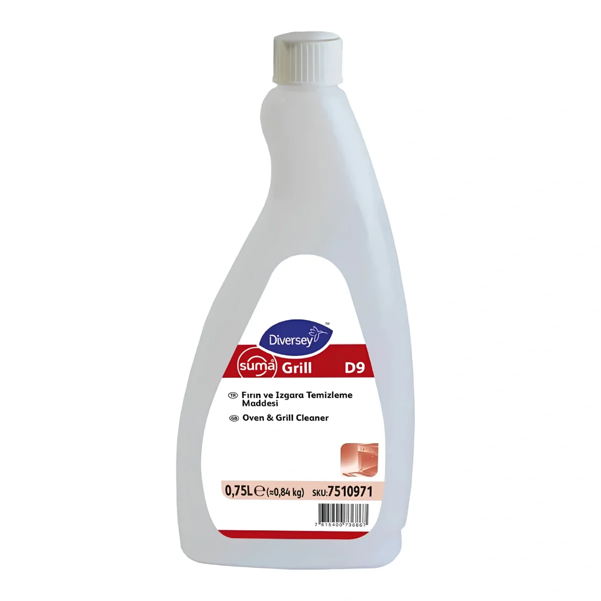 Diversey Suma Grill D9 Ağır Yağ Sökücü ve Fırın Temizleme 750 Ml