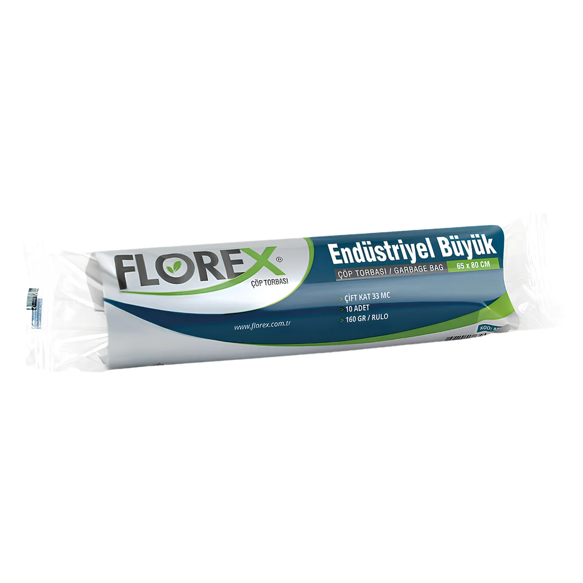 Florex Endüstriyel Büyük 65x80 Çöp Poşeti Siyah