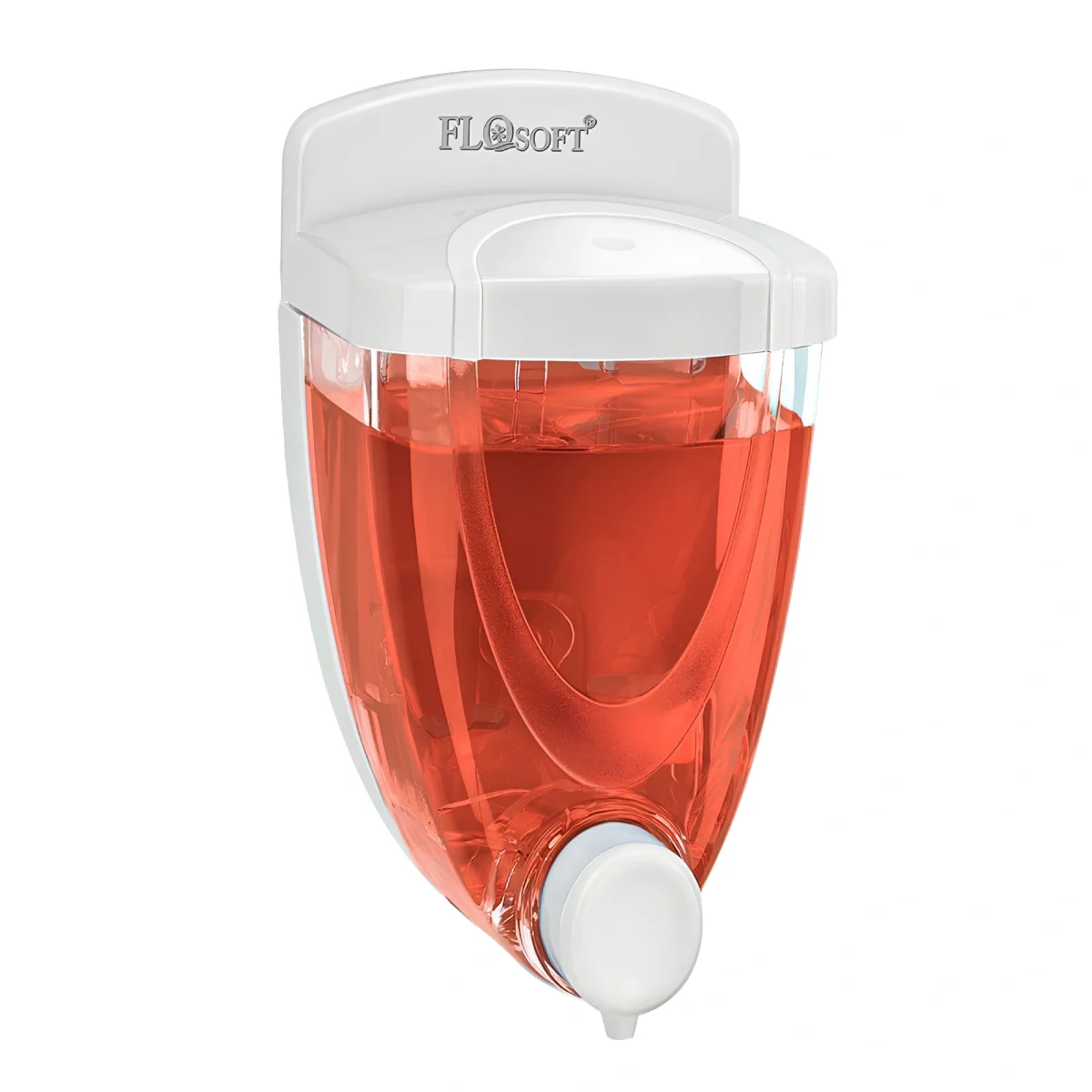 Duvara Monte Sıvı Sabunluk Flosoft F011 Şeffaf 650 Ml