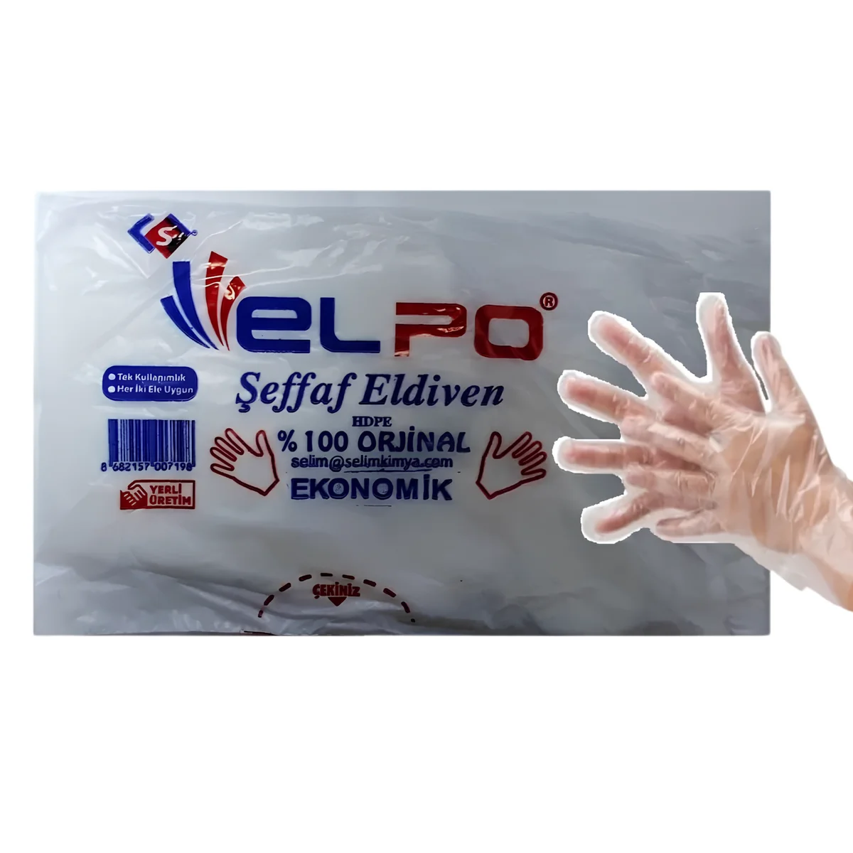 Poşet Eldiven Şeffaf Elpo 100'lü