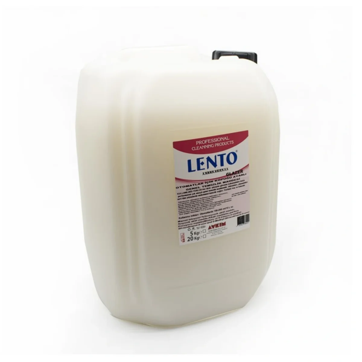 Otomat Temizleyici 20 Kg Yüzey Temizlik Deterjanı Lento Glazer