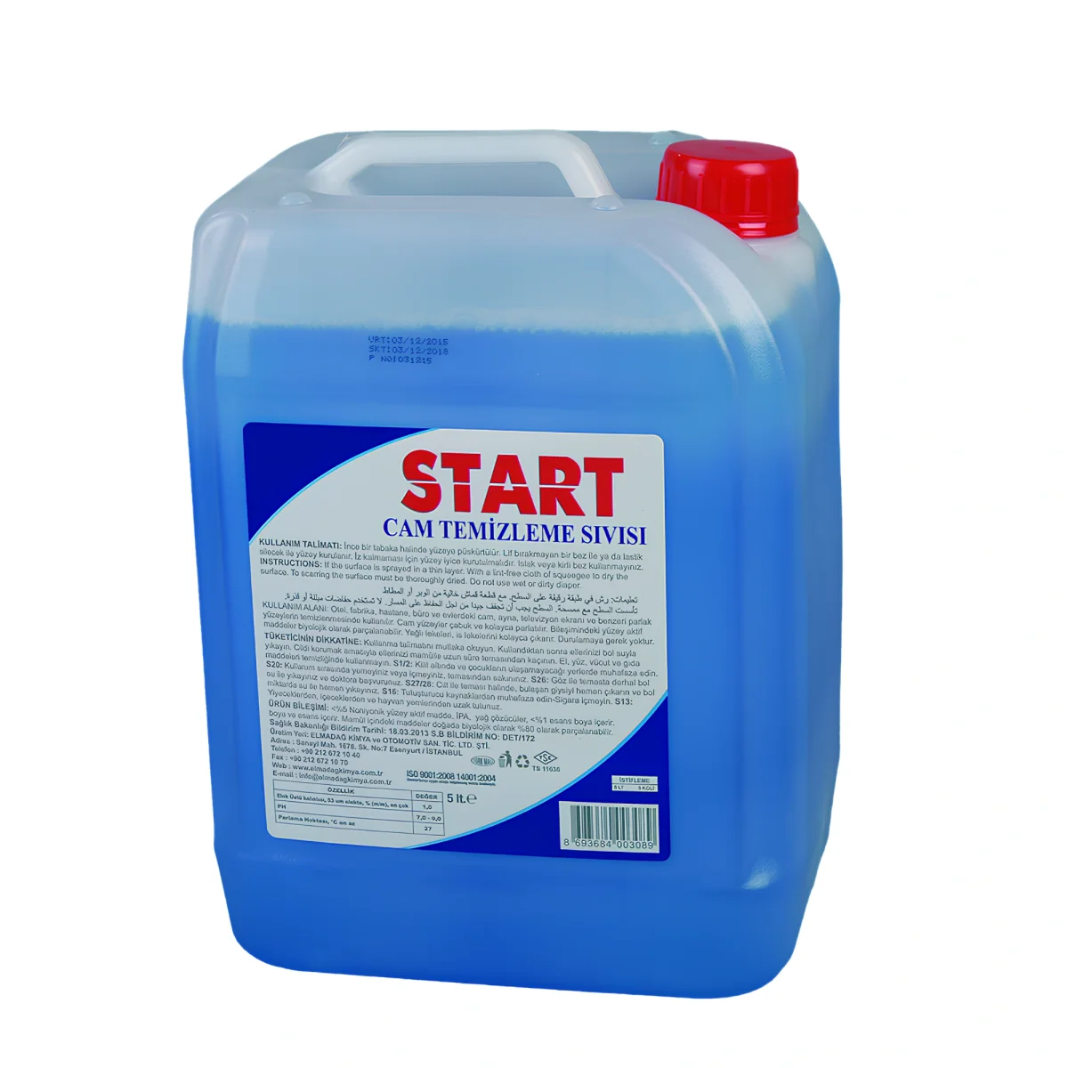 Start Cam Temizleyici 5 Lt