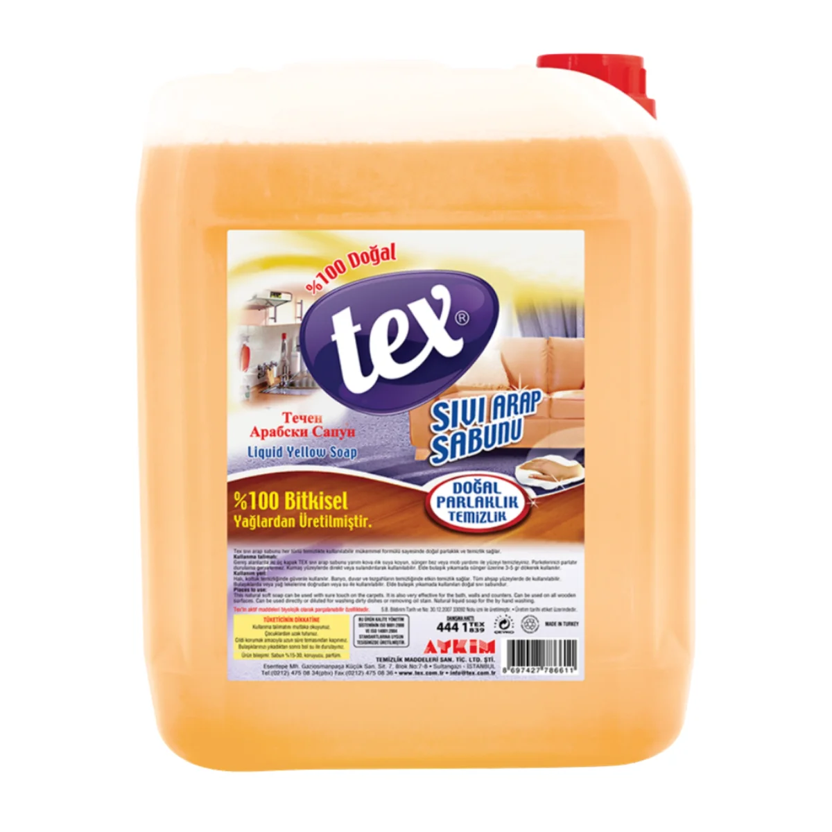 Tex 5 Litre Sıvı Arap Sabunu