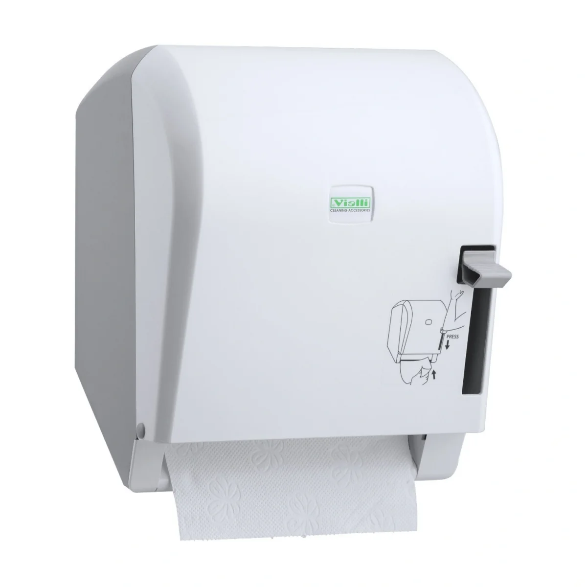Vialli K8 21 cm Manuel Beyaz Havlu Dispenseri
