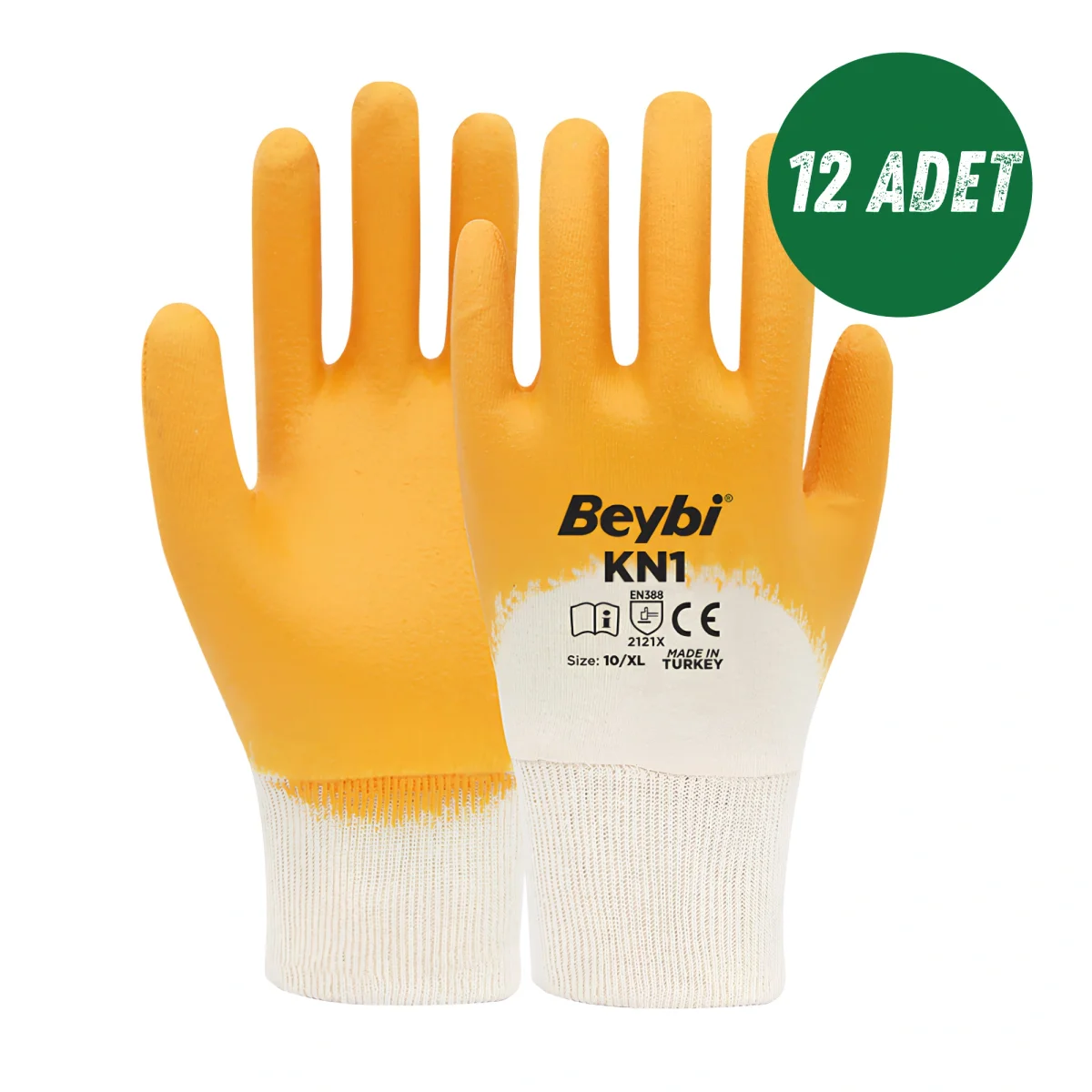 Beybi İş Eldiveni KN1 No:10 12'li Paket