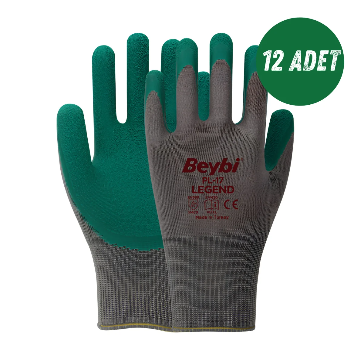 Beybi İş Eldiveni PL 17 Legend 12'li Paket