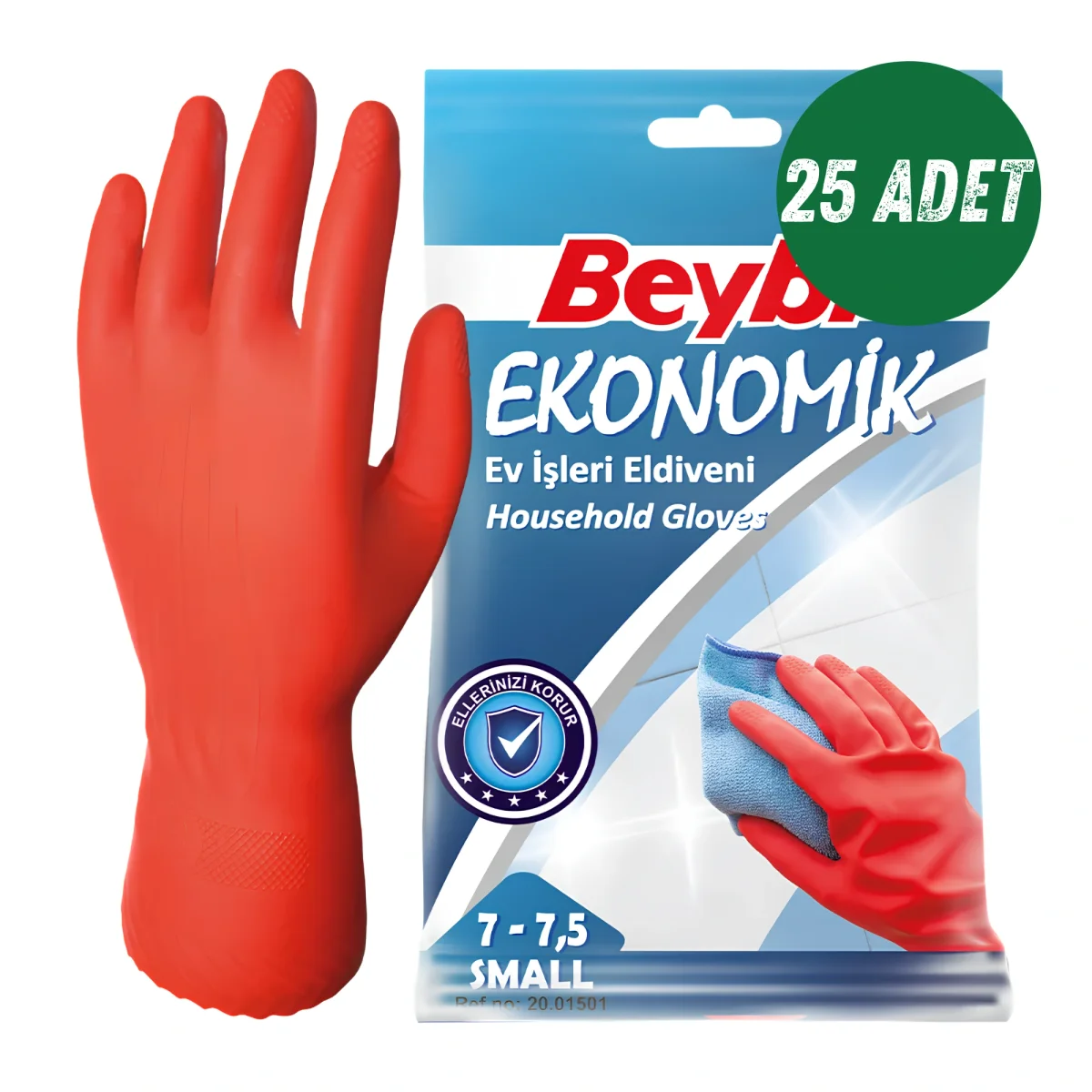 Bulaşık Eldiveni Small 7 - 7,5 Beybi 25'li Paket