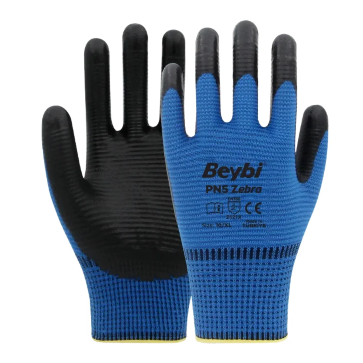 Beybi Zebra PN5 Mavi İş Eldiveni
