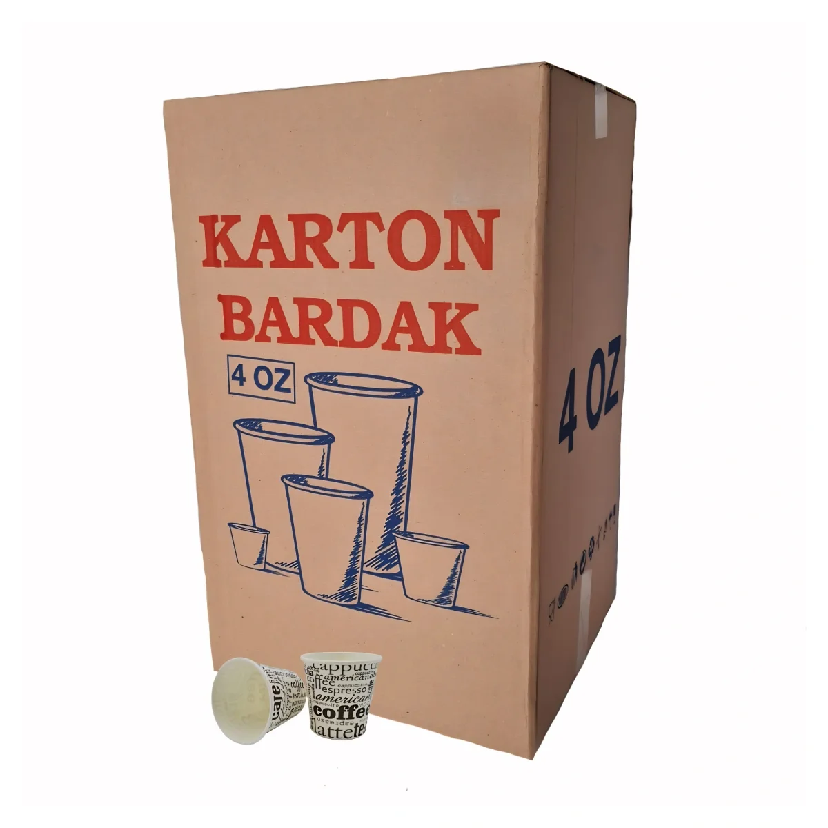 Yalçın Cup 4 oz Karton Bardak 3000 Adet'li Koli