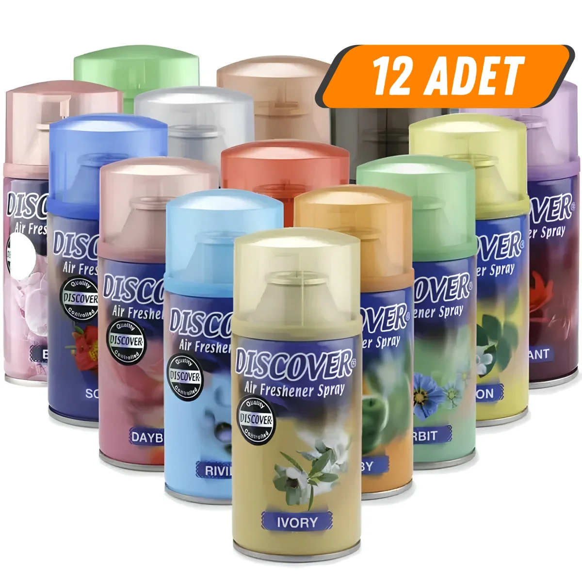 Discover Oda Kokusu Sprey 320 Ml Mix 12 Adet'li Kutu