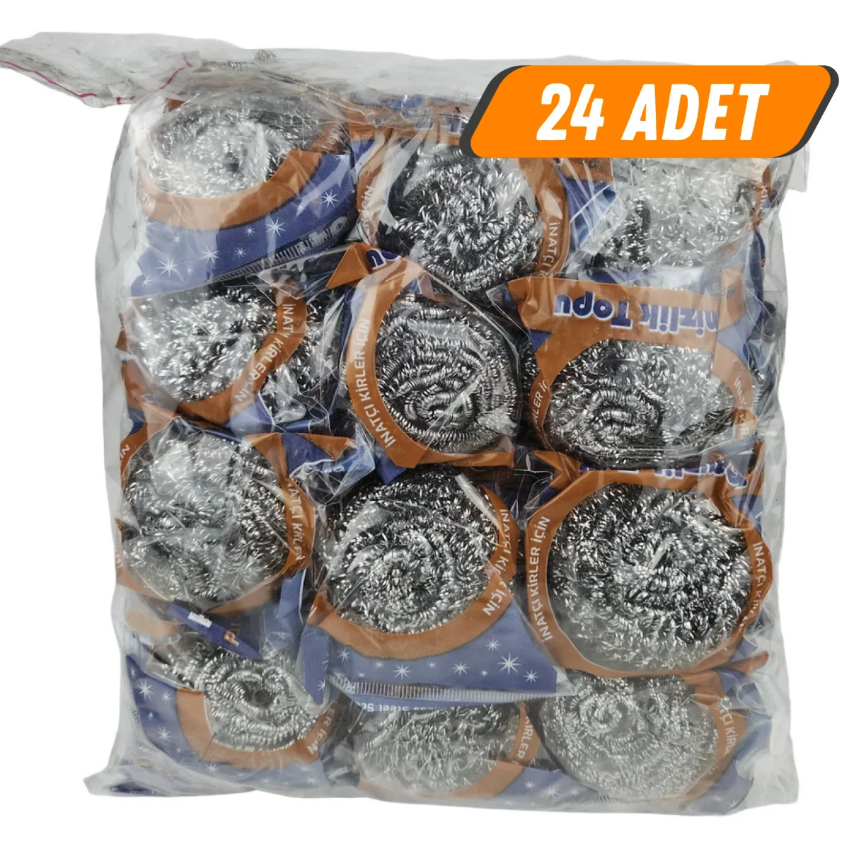 Cengiz Bulaşık Teli Toptel 12 Gram 24 Adet'li Paket