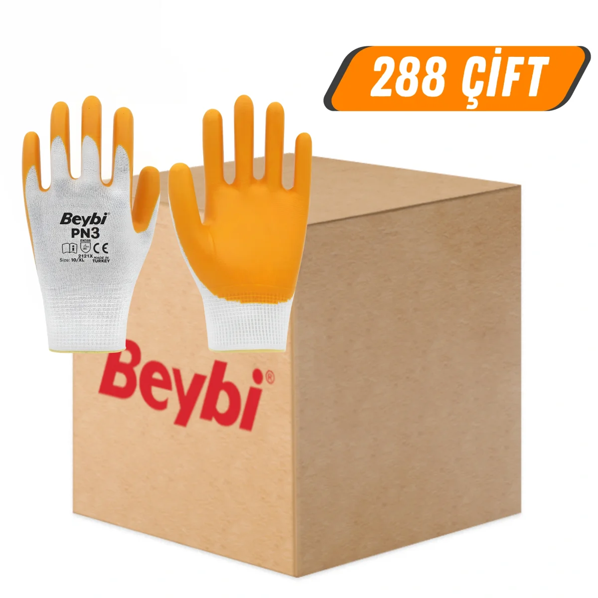Beybi İş Eldiveni PN3 288'li Koli